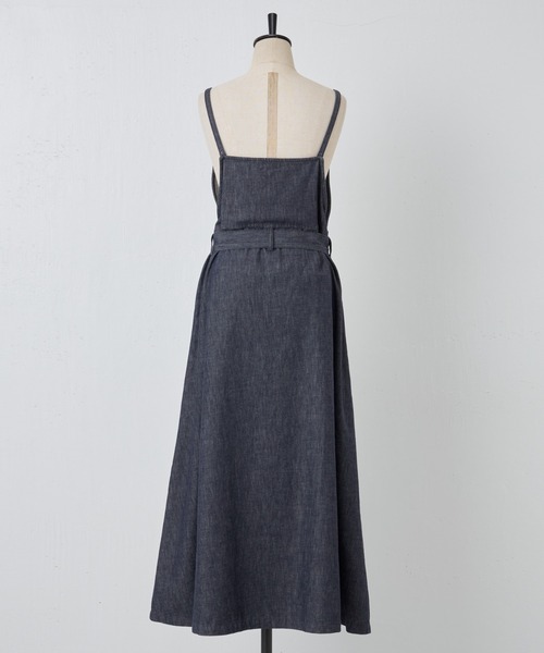 BEARDSLEY（ビアズリー）の「デニムサロペットワンピース（ジャンパースカート・レディース・インディゴブルー・FREE）」の21枚目の写真