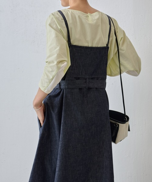 BEARDSLEY（ビアズリー）の「デニムサロペットワンピース（ジャンパースカート・レディース・インディゴブルー・FREE）」の7枚目の写真