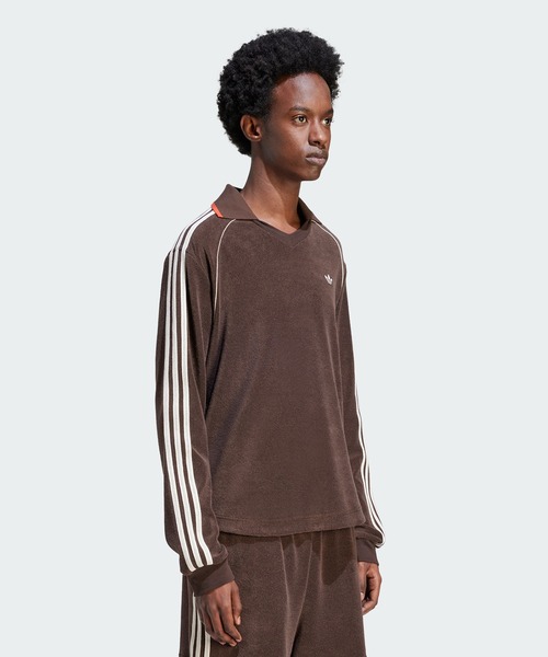 adidas（アディダス）の「ウェールズ・ボナー 長袖タオルシャツ / ロンT / アディダスオリジナルス adidas Originals（チューブトップ・メンズ・ブラウン・XX-LARGE/X-SMALL/MEDIUM/X-LARGE）」の2枚目の写真