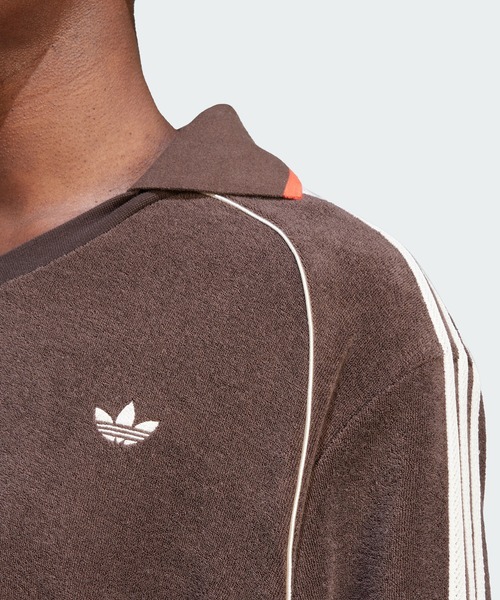 adidas（アディダス）の「ウェールズ・ボナー 長袖タオルシャツ / ロンT / アディダスオリジナルス adidas Originals（チューブトップ・メンズ・ブラウン・XX-LARGE/X-SMALL/MEDIUM/X-LARGE）」の6枚目の写真