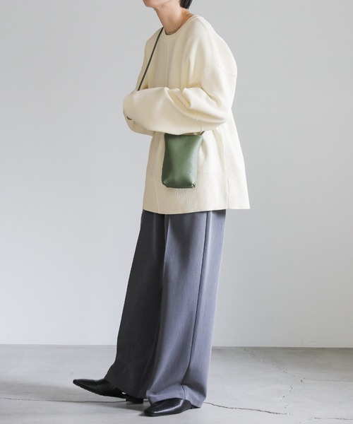 select MOCA（セレクトモカ）の「【ZOZO限定】スポンディッシュカーブスリーブオーバーニット（ニット/セーター・レディース・グレー/アイボリー/ブラック・FREE）」の17枚目の写真