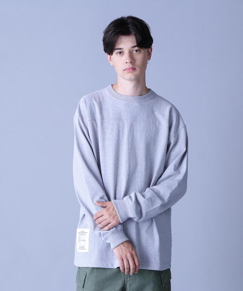 AVIREX（アヴィレックス）の「BASIC HEAVYWEIGHT L/S FOOTBALL T-SHIRT / ベーシック ヘビーウェイト 長袖 フットボール Tシャツ / AVIREX / アヴィレックス（Tシャツ/カットソー・メンズ・ホワイト/ネイビー/オリーブ系/その他17/ブラック・L/XL/2XL/M）」の13枚目の写真