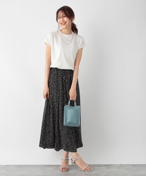 GLOBAL WORK（グローバルワーク）の「シャイニーリラックスフレアスカート/906753（スカート・レディース・レオパード/チェック/ベージュ系その他3/スミクロ/カーキ/ストライプ/ブラック系その他/グレー系その他/ベージュ系・FREE/SHORT）」の18枚目の写真