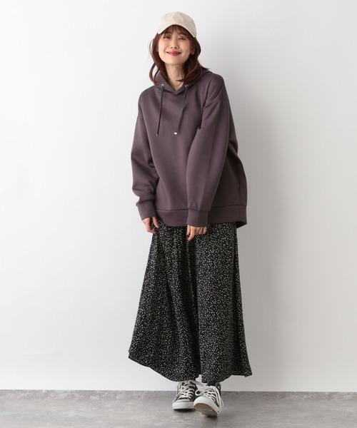 GLOBAL WORK（グローバルワーク）の「シャイニーリラックスフレアスカート/906753（スカート・レディース・レオパード/チェック/ベージュ系その他3/スミクロ/カーキ/ストライプ/ブラック系その他/グレー系その他/ベージュ系・FREE/SHORT）」の20枚目の写真