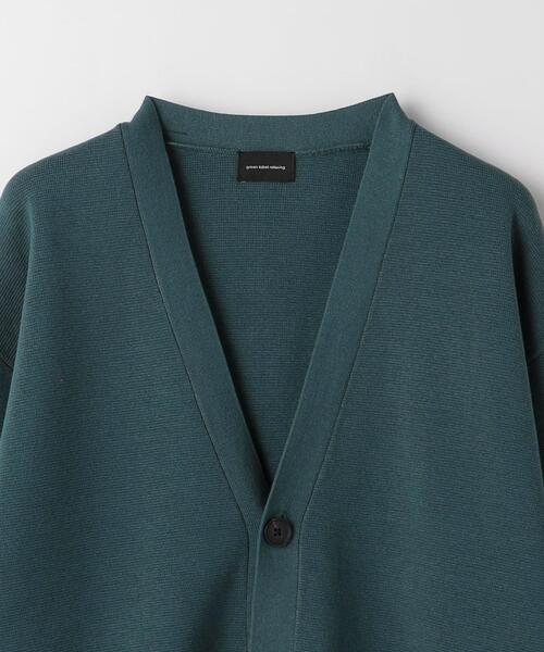 green label relaxing（グリーンレーベルリラクシング）の「クリアミラノリブ Vネック カーディガン（カーディガン/ボレロ・メンズ・ターコイズブルー/グレー/ブラック・L/S/M/XL）」の22枚目の写真