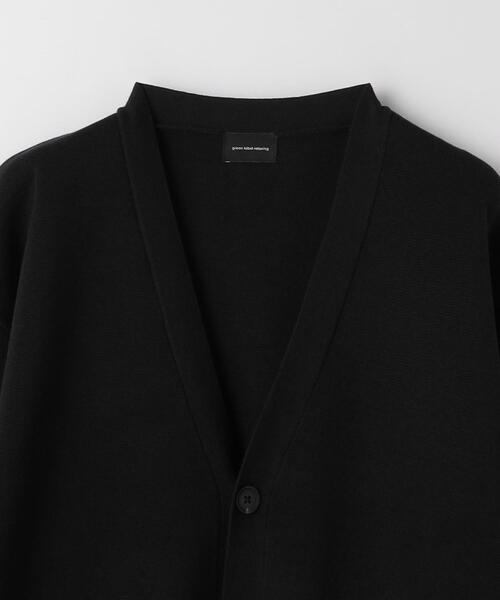 green label relaxing（グリーンレーベルリラクシング）の「クリアミラノリブ Vネック カーディガン（カーディガン/ボレロ・メンズ・ターコイズブルー/グレー/ブラック・L/S/M/XL）」の8枚目の写真