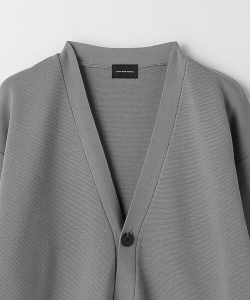 green label relaxing（グリーンレーベルリラクシング）の「クリアミラノリブ Vネック カーディガン（カーディガン/ボレロ・メンズ・ターコイズブルー/グレー/ブラック・L/S/M/XL）」の19枚目の写真