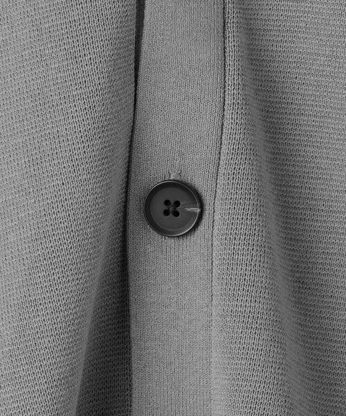 green label relaxing（グリーンレーベルリラクシング）の「クリアミラノリブ Vネック カーディガン（カーディガン/ボレロ・メンズ・ターコイズブルー/グレー/ブラック・L/S/M/XL）」の18枚目の写真