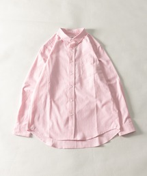 NYLAUS | レギュラーフィット ボタンダウン/バンドカラー ロングスリーブ オックスフォードシャツ(シャツ/ブラウス)