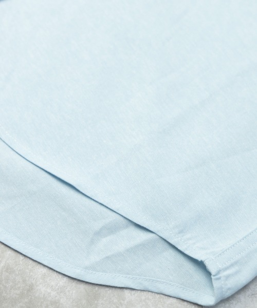 NYLAUS（ナイラス）の「レギュラーフィット ボタンダウン/バンドカラー ロングスリーブ オックスフォードシャツ（シャツ/ブラウス・メンズ・サックスブルー/ホワイト系1/ホワイト系2/ネイビー系2/ネイビー系1/ライトグレー/ピンク・LL/M/L）」の12枚目の写真