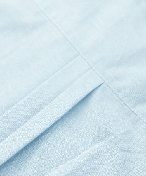 NYLAUS（ナイラス）の「レギュラーフィット ボタンダウン/バンドカラー ロングスリーブ オックスフォードシャツ（シャツ/ブラウス・メンズ・サックスブルー/ホワイト系1/ホワイト系2/ネイビー系2/ネイビー系1/ライトグレー/ピンク・LL/M/L）」の13枚目の写真