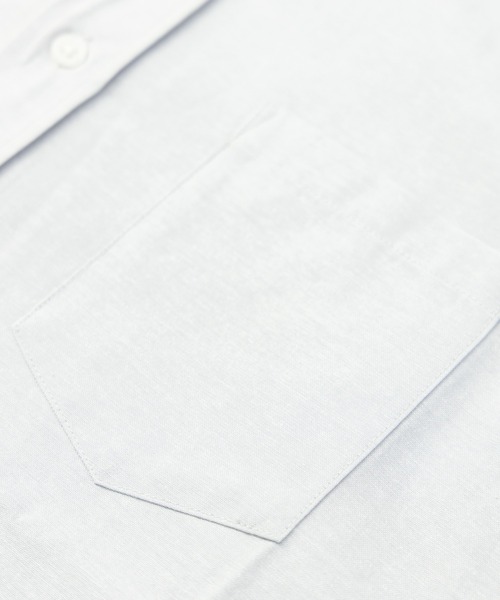 NYLAUS（ナイラス）の「レギュラーフィット ボタンダウン/バンドカラー ロングスリーブ オックスフォードシャツ（シャツ/ブラウス・メンズ・サックスブルー/ホワイト系1/ホワイト系2/ネイビー系2/ネイビー系1/ライトグレー/ピンク・LL/M/L）」の16枚目の写真