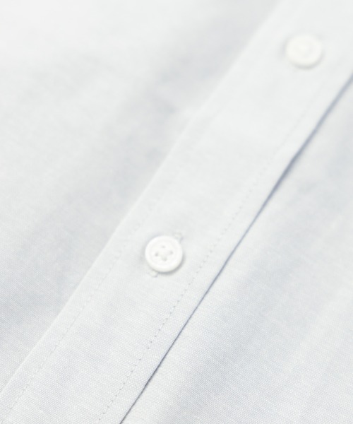 NYLAUS（ナイラス）の「レギュラーフィット ボタンダウン/バンドカラー ロングスリーブ オックスフォードシャツ（シャツ/ブラウス・メンズ・サックスブルー/ホワイト系1/ホワイト系2/ネイビー系2/ネイビー系1/ライトグレー/ピンク・LL/M/L）」の17枚目の写真