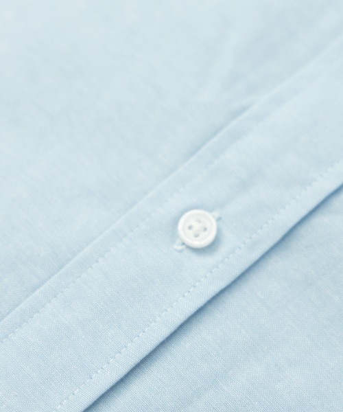 NYLAUS（ナイラス）の「レギュラーフィット ボタンダウン/バンドカラー ロングスリーブ オックスフォードシャツ（シャツ/ブラウス・メンズ・サックスブルー/ホワイト系1/ホワイト系2/ネイビー系2/ネイビー系1/ライトグレー/ピンク・LL/M/L）」の10枚目の写真