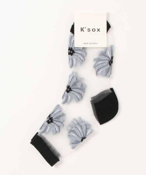 emesuelee（エメスーリー）の「シアーソックス（ソックス/靴下・レディース・レッド/ブラック/ブルー・フリー）」の8枚目の写真