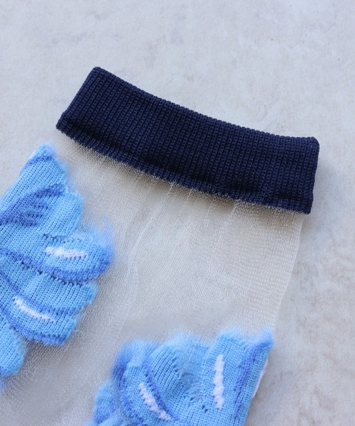 emesuelee（エメスーリー）の「シアーソックス（ソックス/靴下・レディース・レッド/ブラック/ブルー・フリー）」の11枚目の写真