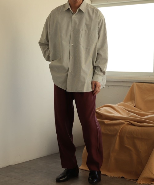 SENSE OF PLACE by URBAN RESEARCH（センスオブプレイスバイアーバンリサーチ）の「ストライプエクストラルーズシャツB（シャツ/ブラウス・メンズ・その他3/その他2/その他1・LARGE/MEDIUM）」の14枚目の写真