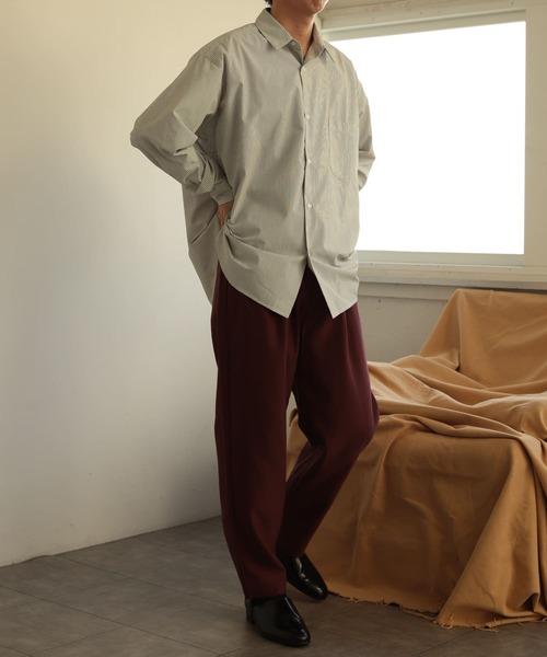 SENSE OF PLACE by URBAN RESEARCH（センスオブプレイスバイアーバンリサーチ）の「ストライプエクストラルーズシャツB（シャツ/ブラウス・メンズ・その他3/その他2/その他1・LARGE/MEDIUM）」の15枚目の写真