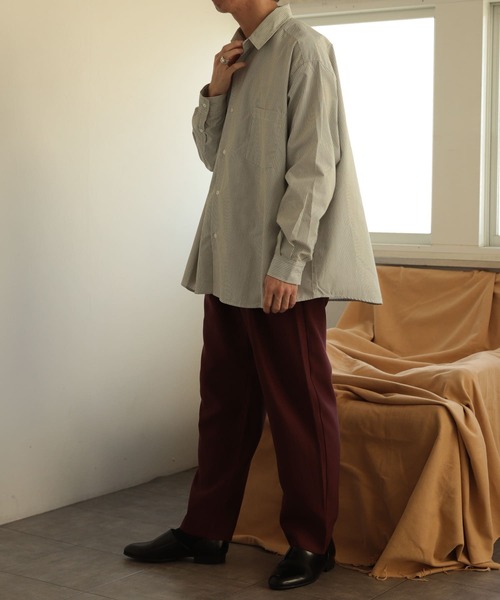 SENSE OF PLACE by URBAN RESEARCH（センスオブプレイスバイアーバンリサーチ）の「ストライプエクストラルーズシャツB（シャツ/ブラウス・メンズ・その他3/その他2/その他1・LARGE/MEDIUM）」の16枚目の写真