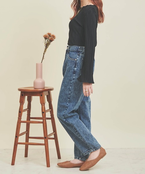 mil(ミル)の「【150㎝前後の小柄さんサイズ】カットプリーツプルオーバー(Tシャツ/カットソー・レディース・ピンクベージュ/ブラック/ブラウン/アイボリー・XS/S)」の6枚目の写真