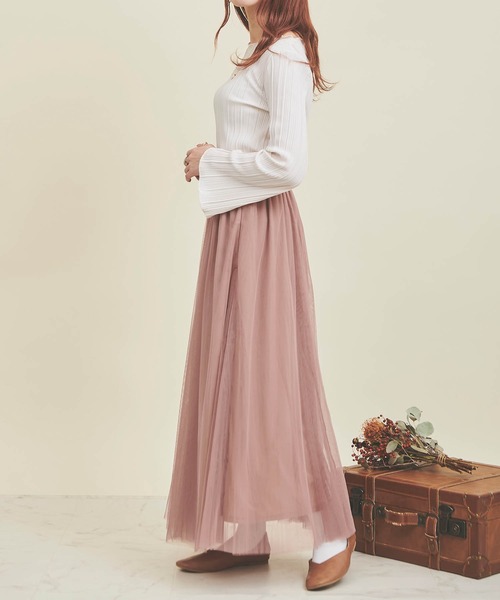 mil(ミル)の「【150㎝前後の小柄さんサイズ】カットプリーツプルオーバー(Tシャツ/カットソー・レディース・ピンクベージュ/ブラック/ブラウン/アイボリー・XS/S)」の11枚目の写真