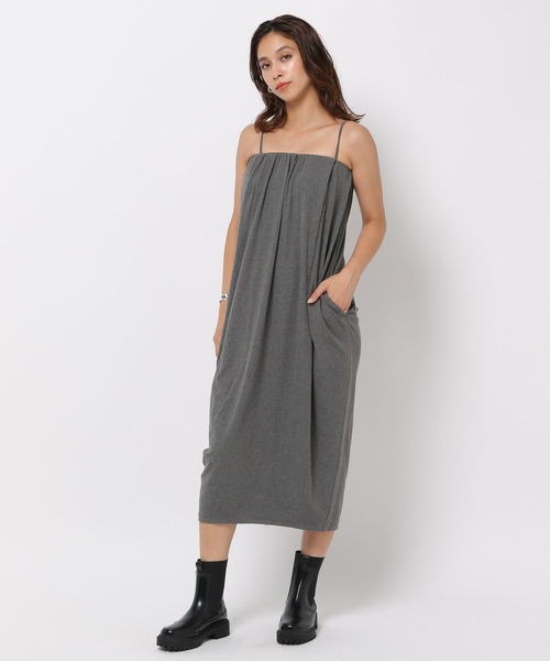 HEREIAM(ヘレイアム)の「【HEREIAM】イージーベアワンピース(ワンピース・レディース・ブラック/チャコール・SMALL/MEDIUM)」の3枚目の写真