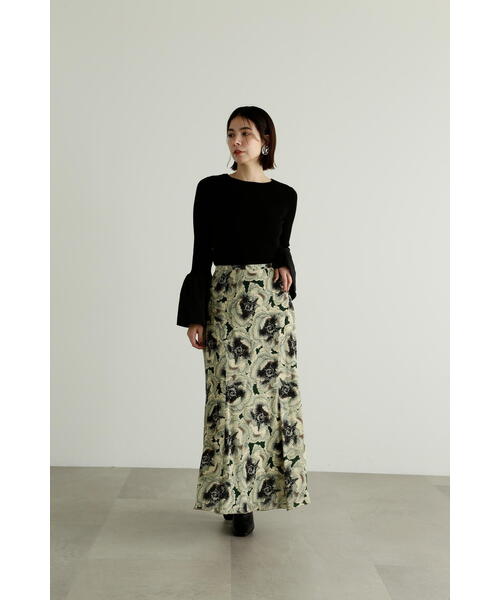 JILL STUART（ジルスチュアート）の「◆2WAYタフタドッキングニットトップス（ニット/セーター・レディース・ブラック/ホワイト/ブルー・FREE）」の9枚目の写真