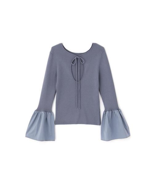 JILL STUART（ジルスチュアート）の「◆2WAYタフタドッキングニットトップス（ニット/セーター・レディース・ブラック/ホワイト/ブルー・FREE）」の17枚目の写真