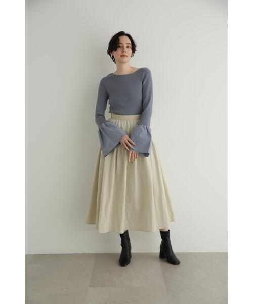 JILL STUART（ジルスチュアート）の「◆2WAYタフタドッキングニットトップス（ニット/セーター・レディース・ブラック/ホワイト/ブルー・FREE）」の19枚目の写真