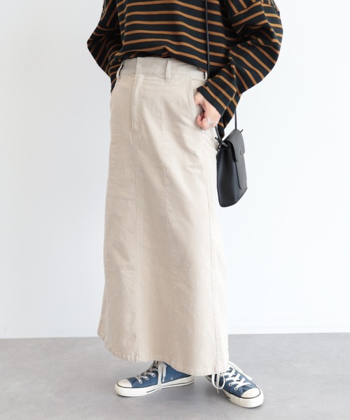 AMERICAN HOLIC(アメリカンホリック)の「コーデュロイAラインスカート(スカート・レディース・テラコッタ/アイボリー/マスタード/チャコールグレー・S/L/M)」の20枚目の写真