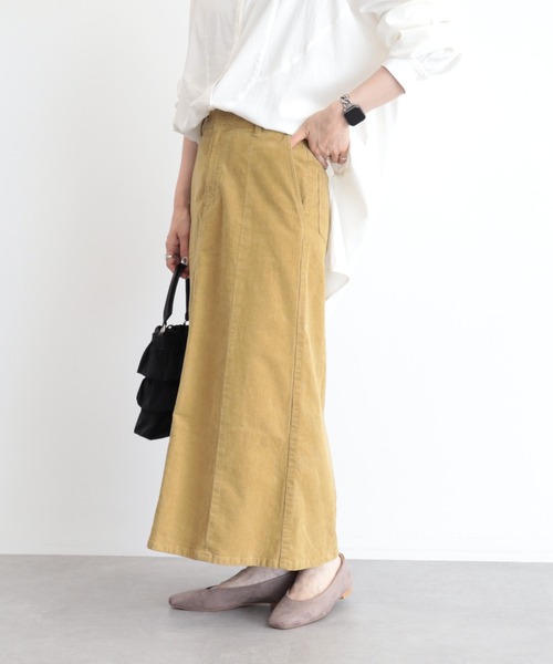 AMERICAN HOLIC(アメリカンホリック)の「コーデュロイAラインスカート(スカート・レディース・テラコッタ/アイボリー/マスタード/チャコールグレー・S/L/M)」の17枚目の写真