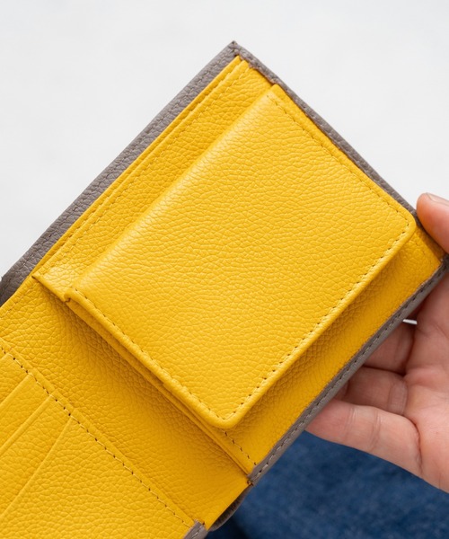 MURA（ムラ）の「牛革 ツートンカラー 隠しポケット付 スリム 二つ折り財布（財布・レディース・グレー/ブラック/オレンジ/ピンク/グリーン/グリーン系その他/ピンク系その他/グレー系その他/ブラック系その他/オレンジ系その他・FREE）」の21枚目の写真