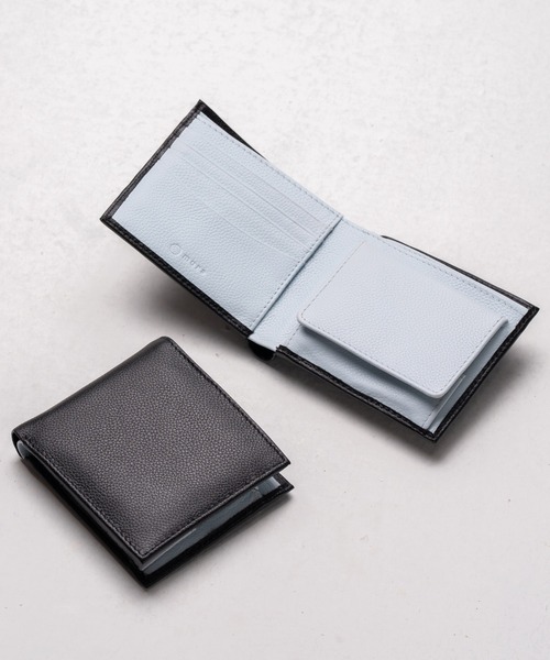 MURA（ムラ）の「牛革 ツートンカラー 隠しポケット付 スリム 二つ折り財布（財布・レディース・グレー/ブラック/オレンジ/ピンク/グリーン/グリーン系その他/ピンク系その他/グレー系その他/ブラック系その他/オレンジ系その他・FREE）」の11枚目の写真