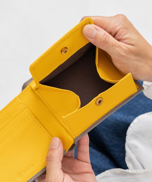 MURA（ムラ）の「牛革 ツートンカラー 隠しポケット付 スリム 二つ折り財布（財布・レディース・グレー/ブラック/オレンジ/ピンク/グリーン/グリーン系その他/ピンク系その他/グレー系その他/ブラック系その他/オレンジ系その他・FREE）」の22枚目の写真