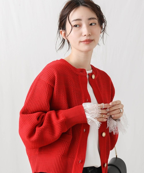 Gready Brilliant(グレディブリリアン)の「レースカフスラウンドヘムカットソー(Tシャツ/カットソー・レディース・ブラック/オフホワイト・38)」の11枚目の写真