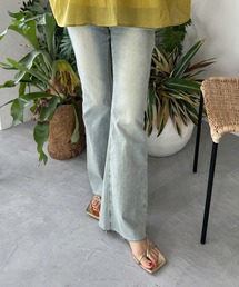 ハイウエストストレッチフレアデニム