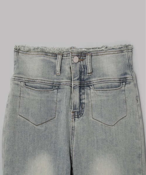 Olu.（オルドット）の「ハイウエストストレッチフレアデニム（デニムパンツ・レディース・グレー/ライトブルー・1/0）」の20枚目の写真