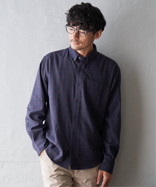 ikka(イッカ)の「イージーケアフランネルチェックシャツ(シャツ/ブラウス・メンズ・チャコールグレー/ネイビー/グレー・L/S/M/XL)」の4枚目の写真