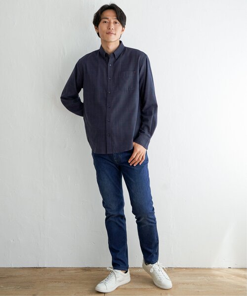 ikka(イッカ)の「イージーケアフランネルチェックシャツ(シャツ/ブラウス・メンズ・チャコールグレー/ネイビー/グレー・L/S/M/XL)」の8枚目の写真