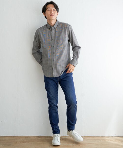 ikka(イッカ)の「イージーケアフランネルチェックシャツ(シャツ/ブラウス・メンズ・チャコールグレー/ネイビー/グレー・L/S/M/XL)」の10枚目の写真