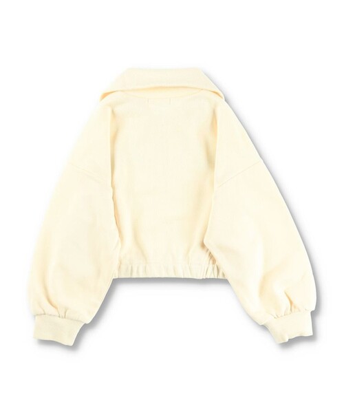 BRANSHES(ブランシェス)の「ハーフジップロゴトレーナー(スウェット・キッズ・ライトグリーン/キナリ・110/150/120/140/100/130)」の5枚目の写真