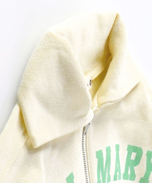 BRANSHES(ブランシェス)の「ハーフジップロゴトレーナー(スウェット・キッズ・ライトグリーン/キナリ・110/150/120/140/100/130)」の6枚目の写真