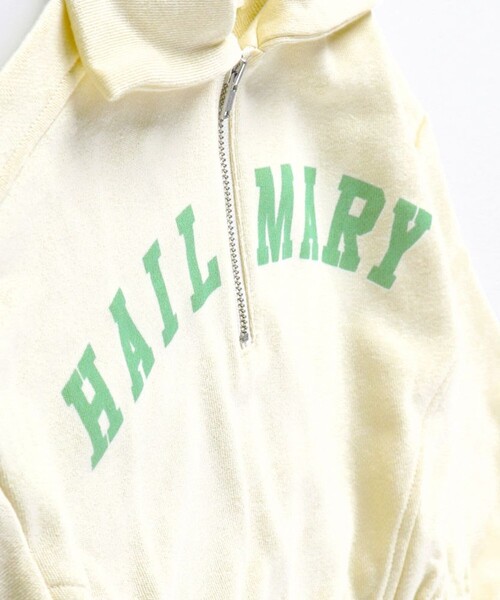 BRANSHES(ブランシェス)の「ハーフジップロゴトレーナー(スウェット・キッズ・ライトグリーン/キナリ・110/150/120/140/100/130)」の7枚目の写真