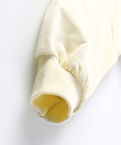 BRANSHES(ブランシェス)の「ハーフジップロゴトレーナー(スウェット・キッズ・ライトグリーン/キナリ・110/150/120/140/100/130)」の8枚目の写真