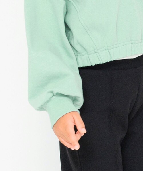 BRANSHES(ブランシェス)の「ハーフジップロゴトレーナー(スウェット・キッズ・ライトグリーン/キナリ・110/150/120/140/100/130)」の15枚目の写真