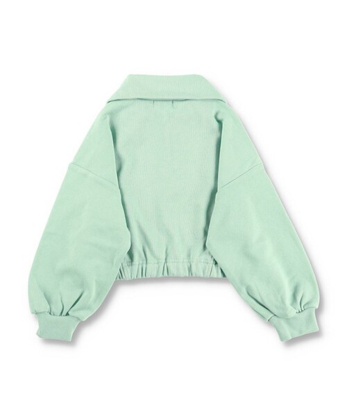 BRANSHES(ブランシェス)の「ハーフジップロゴトレーナー(スウェット・キッズ・ライトグリーン/キナリ・110/150/120/140/100/130)」の18枚目の写真