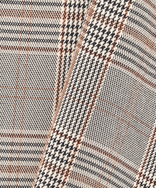 NICOLE CLUB（ニコル　クラブ）の「ショルダースリットブラウス（シャツ/ブラウス・レディース・オフホワイト/チェック/グレー・MEDIUM）」の9枚目の写真