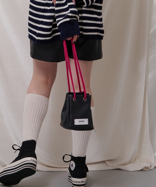 GRAIN（グレイン）の「非表示【GRAIN/グレイン】2wayボックスミニショルダー #Parakeet（ショルダーバッグ・レディース・ブラック/レッド/シルバー/ベージュ/ブロンズ/ブルー/ガンメタ・FREE）」の10枚目の写真