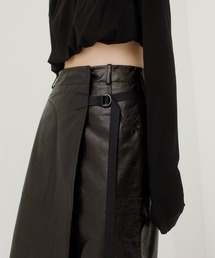 leinwande（ラインヴァンド）の「Wrapping Leather Skirt（スカート