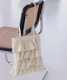 フェイクレザーフリルトートBAG 989541